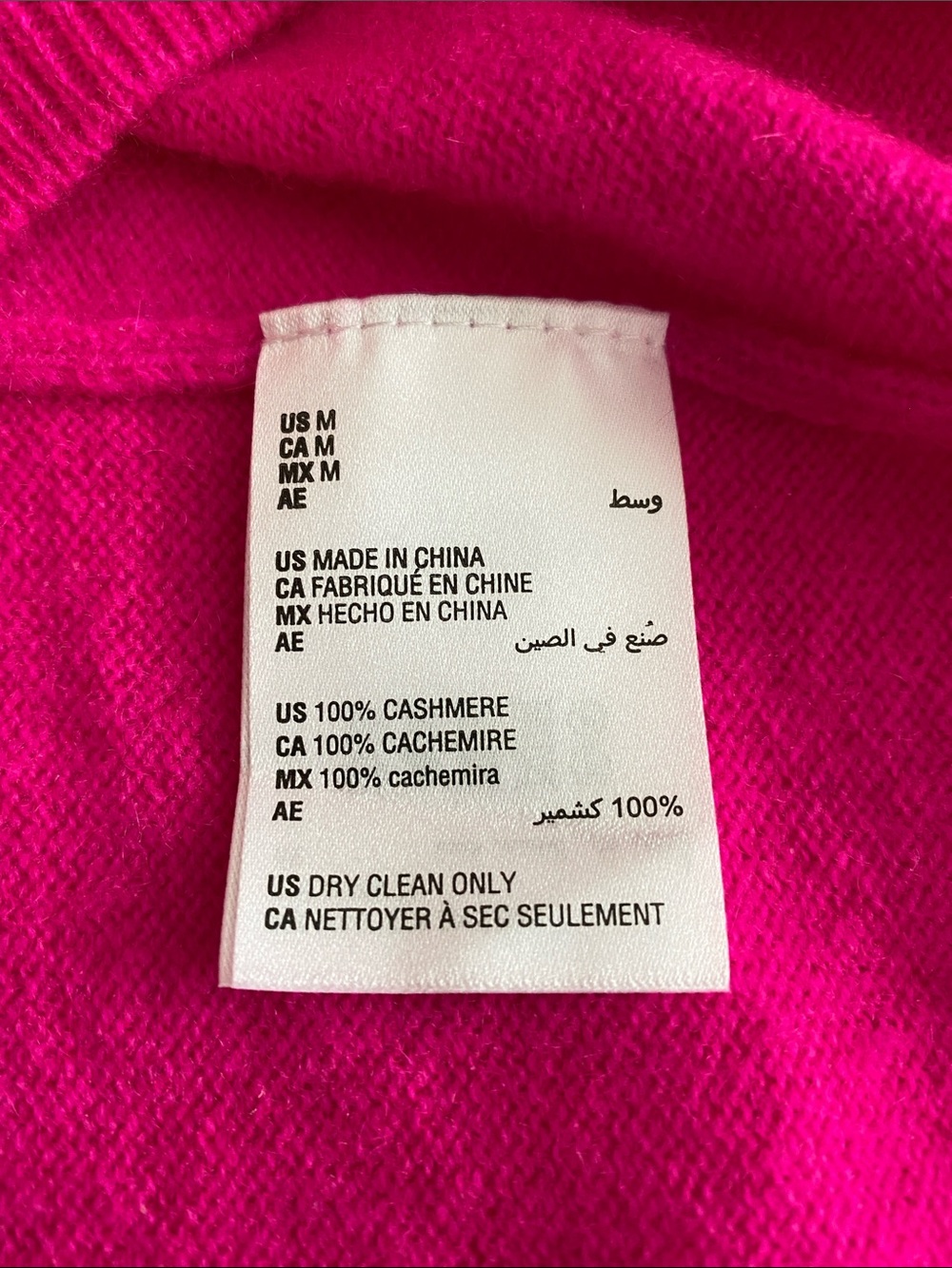 Charter Club Luxury Cashmere 100% cashmere turtleneck bright fuchsia Size Medium - Picture 12 of 14